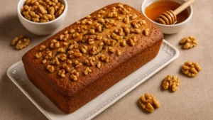 Recette noix : découvrez un gâteau moelleux aux noix et miel