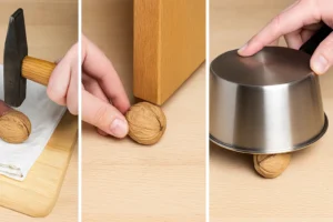 Casser noix sans casse-noix: 3 astuces maison