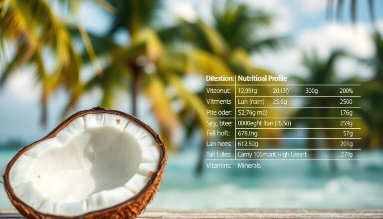 profil nutritionnel noix de coco calories