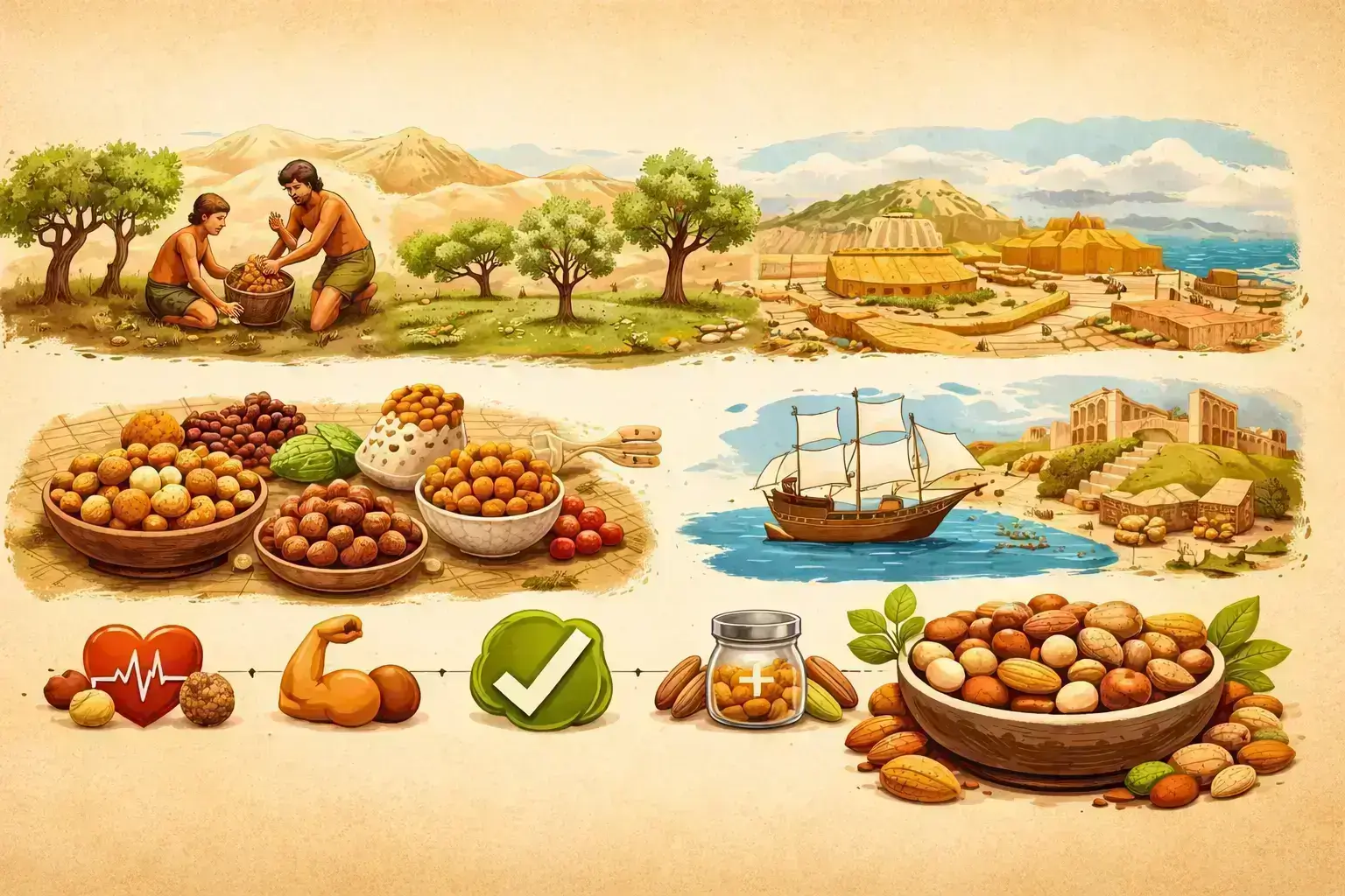 Fruits à coque : 5 secrets puissants d’histoire, santé et cuisine