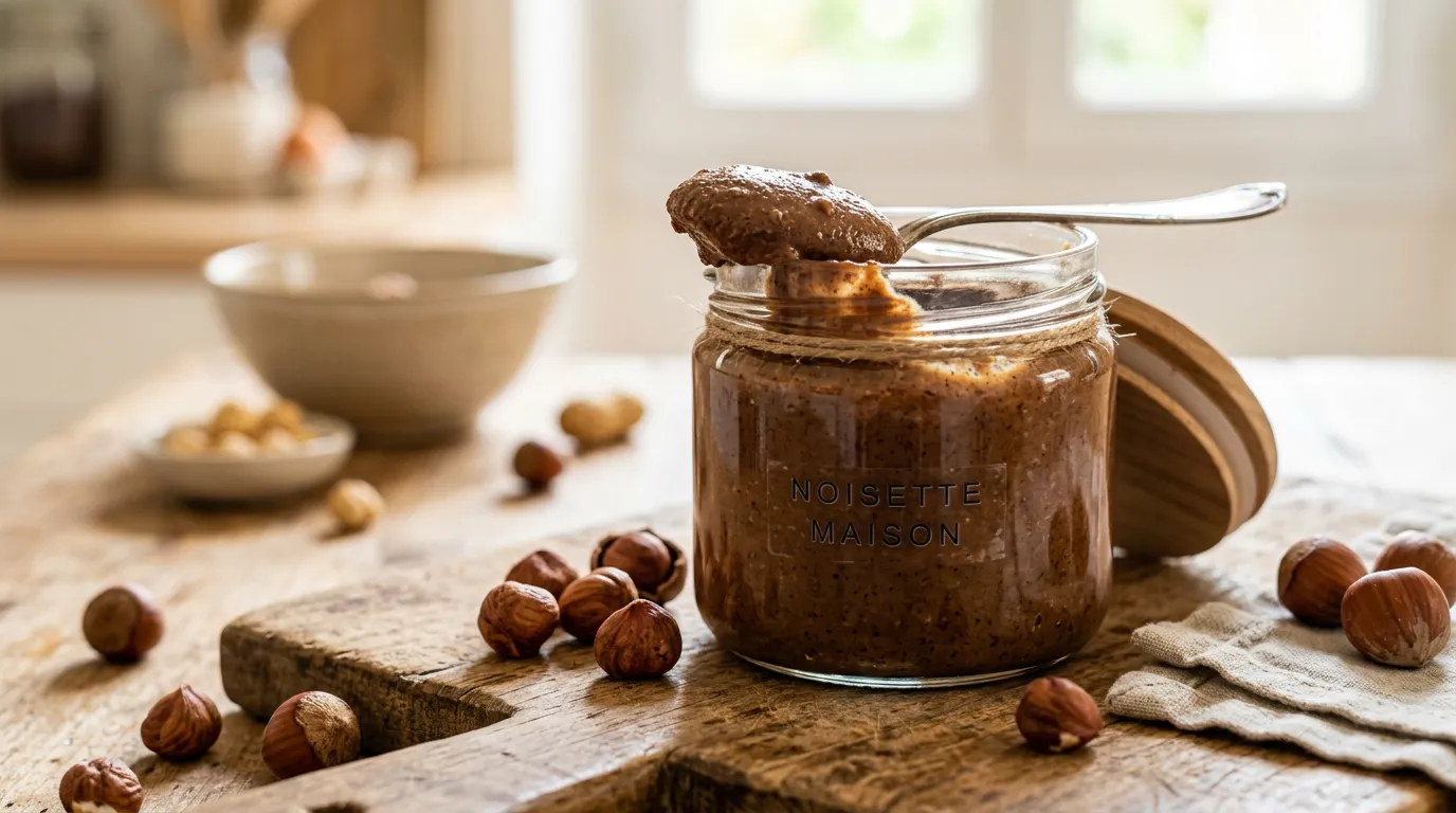 **Pâte de noisette maison : recette saine sans sucre ajouté**