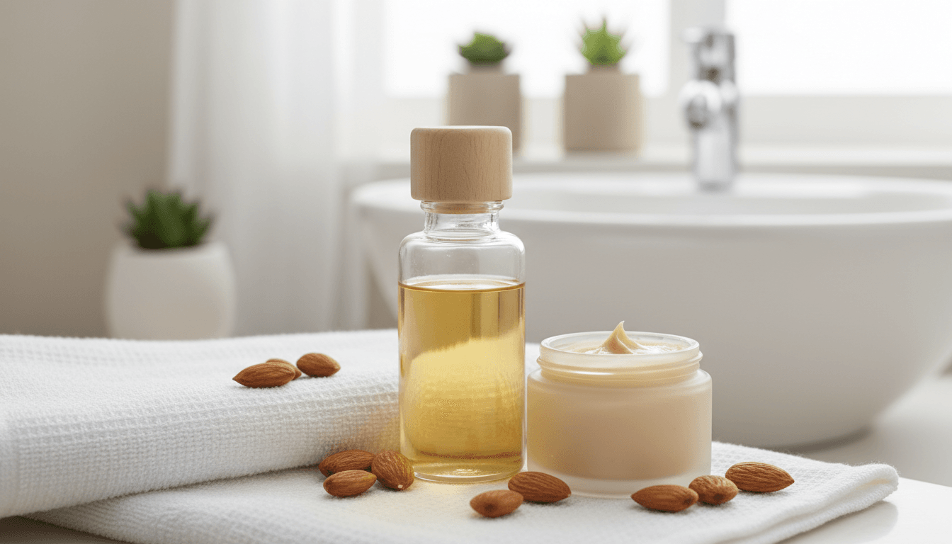 Fruits à coque cosmétique: 5 soins beauté et santé puissants 2 Cosmétiques maison aux fruits à coque : huile et baume d'amande