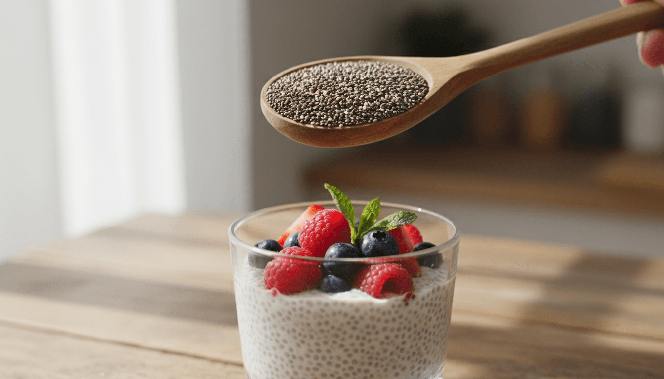 Graines de Chia Bienfaits : Découvrez le Pouvoir Nutritionnel de ces Graines Ancestrales 2 Graines de chia et pudding de chia aux fruits rouges