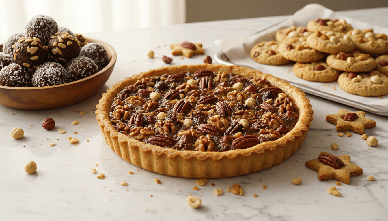 Recettes aux fruits à coque: délicieuses et originales 2 Tarte, energy balls et cookies aux fruits à coque